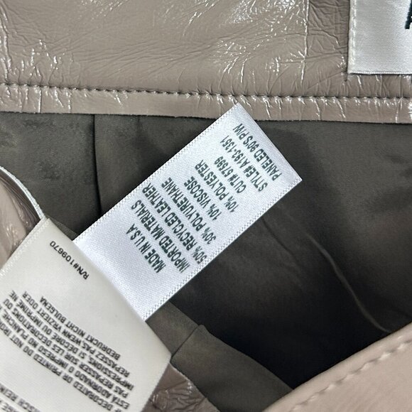 AGOLDE Paneled 90's Pinch Waist Powder Recycled Leather & Quail Recycled Leather - Picture 9 of 11